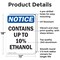 Signmission Contains Up To 10% Ethanol, 12 in W x Rectangle, Aluminum OS-2PACK-NS-A-1218-V-10806 - alternate 4